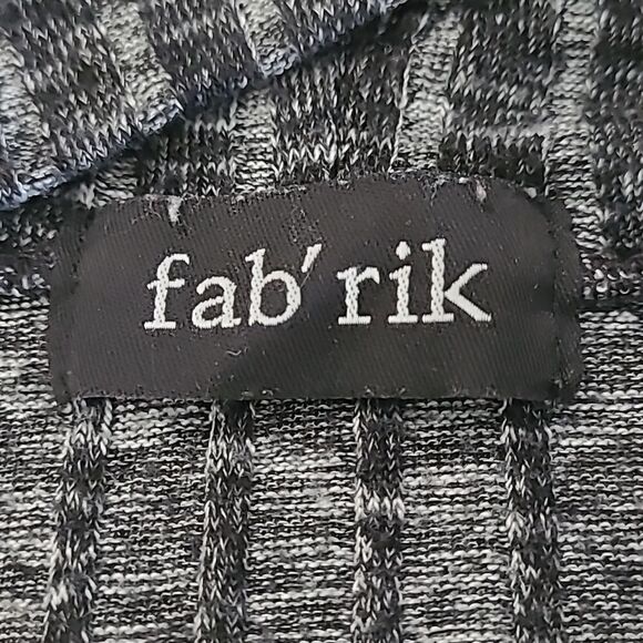 fab'rik cowlneck sweater blk & gray - Picture 10 of 10
